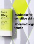 Dr. Jart+ Every Sun Day™ Ultra-Sheer Priming Sunscreen Stick SPF30 cremă pentru plaja stick SPF 30 19 g