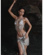 Dripping Gold Born To Shine ulei stralucitor pentru corp culoare Silver 55 ml