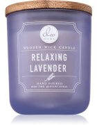 DW Home Signature Relaxing Lavender lumânare parfumată cu fitil din lemn 340 g