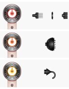 Dyson Supersonic Nural HD16 T3/T4 Ceramic Pink/Rose Gold uscator de par Curly + Coily 1 buc