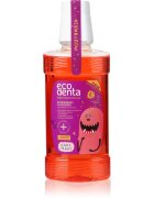 Ecodenta Super + apa de gura racoritoare pentru copii aroma Strawberry 250 ml