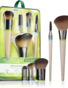 EcoTools Interchangeables™ Daily Essentials set de pensule cu husă 5 buc