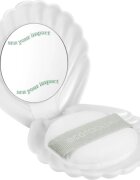 EcoTools Sea Gems Pearl Puff + Case oglinda cosmetica cu puf pentru pudră 1 buc