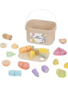 eliNeli Fruit Vegetables set de jucării din lemn 1 buc