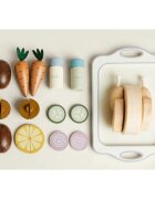 eliNeli Wooden Food with Chicken jucarie din lemn pentru copii 18m+ 1 buc