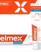 Elmex Caries Protection Gentle White pasta de dinti pentru albire cu flor 3x75 ml
