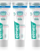 Elmex Sensitivity + Gum Strenght Whitening pasta de dinti pentru dinti sensibili 3x75 ml