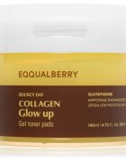 EQQUALBERRY Collagen Glow Up Gel Toner Pads dischete de tonifiere pentru o piele mai luminoasa 60 buc