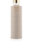 EQUA Mismatch sticlă pentru apă + husă din piele artificială culoare Beige 1 buc