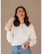 EQUA Mismatch sticlă pentru apă + husă din piele artificială culoare Beige 1 buc