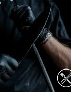 Espeon Nitril Ideal3 Black mănuși din nitril fără pudră mărime M 100 buc