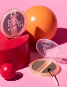essence Brow Powder Duo set pentru sprancene culoare 03 Dark 1.8 g