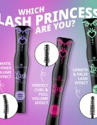 essence Lash PRINCESS mascara modelator pentru volum și gene curbate culoare Black 12 ml