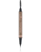 essence Microblading creion pentru sprancene cu pensula culoare 03 Neutral Brown 0.6 ml