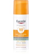 Eucerin Sun Oil Control Tinted gel cremă pentru plajă SPF 50+ culoare Light 50 ml
