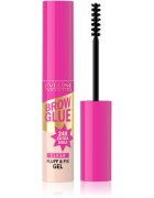 Eveline Cosmetics Brow Glue Fluff & Fix Gel gel de sprancene de lungă durată culoare Transparent 6 ml