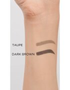 Eveline Cosmetics Brow & Go! creion pentru sprâncene rezistent la apă perie 2 in 1 culoare Dark Brown 4 g