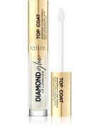 Eveline Cosmetics Diamond Glow Luciu de Buze sclipitor cu acid hialuronic culoare 12 Top Coat 4.5 ml