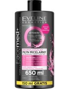 Eveline Cosmetics FaceMed+ Apa micela cu efect de curatare si indepartare a machiajului cu efect detoxifiant 650 ml