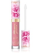 Eveline Cosmetics Flower Garden luciu de buze cremos cu acid hialuronic culoare 01 Delicate Rose 4.5 ml