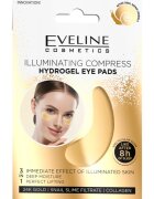 Eveline Cosmetics Gold Illuminating Compress masca hidrogel pentru ochi extract de melc 2 buc