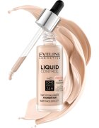 Eveline Cosmetics Liquid Control fond de ten lichid pipeta culoare 035 Natural Beige 32 ml