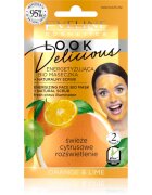 Eveline Cosmetics Look Delicious Orange & Lime masca de hidratare si luminozitate cu efect exfoliant 10 ml