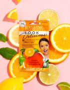 Eveline Cosmetics Look Delicious Orange & Lime masca de hidratare si luminozitate cu efect exfoliant 10 ml