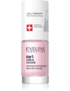 Eveline Cosmetics Nail Therapy Care & Colour balsam pentru unghii 6 in 1 culoare Pink 5 ml