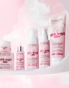 Eveline Cosmetics Pink Snail Glazed Skin Effect crema anti-rid si iluminare 50 ml