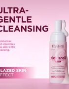 Eveline Cosmetics Pink Snail Glazed Skin Effect demachiant spumant delicat faciale 150 ml