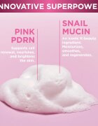 Eveline Cosmetics Pink Snail Glazed Skin Effect demachiant spumant delicat faciale 150 ml
