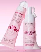 Eveline Cosmetics Pink Snail Glazed Skin Effect demachiant spumant delicat faciale 150 ml