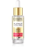Eveline Cosmetics Platinum & Collagen Advanced Facial Serum Anti-Aging Treatment ser pentru contur cu colagen 30 ml