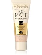 Eveline Cosmetics Satin Matt machiaj cu efect matifiant extract de melc culoare 101 Ivory 30 ml