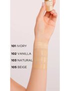 Eveline Cosmetics Satin Matt machiaj cu efect matifiant extract de melc culoare 101 Ivory 30 ml