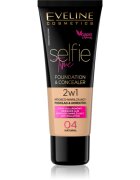 Eveline Cosmetics Selfie Time make-up si corector 2 in 1 culoare 04 Natural 30 ml
