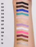 Eveline Cosmetics Variété eyeliner gel rezistent la apă culoare 01 Black 1 buc