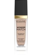 Eveline Cosmetics Wonder Match fard lichid de lunga durata cu acid hialuronic culoare 35 Sunny Beige 30 ml