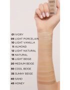Eveline Cosmetics Wonder Match fard lichid de lunga durata cu acid hialuronic culoare 35 Sunny Beige 30 ml