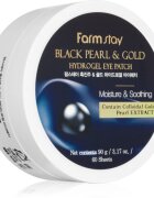 Farmstay Black Pearl & Gold masca hidrogel pentru ochi 60 buc