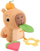 Fisher-Price Snuggly Snacky Capy jucărie de pluș cu zornăitoare 1 buc