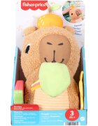 Fisher-Price Snuggly Snacky Capy jucărie de pluș cu zornăitoare 1 buc