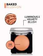 flormar Blush-On Baked blush cu efect iluminator culoare 048 Pure Peach 4 g