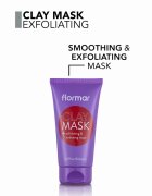 flormar Clay Mask mască facială exfoliantă pentru curățare cu argila 150 ml