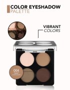 flormar Color Eyeshadow Palette paletă cu farduri de ochi culoare 004 Swiss Chocolate 6 g