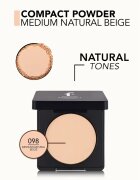 flormar Compact Powder pudra compacta cu efect matifiant culoare 098 Medium Natural Beige 11 g