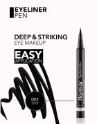 flormar Eyeliner Pen eyeliner în fix culoare Black 1 ml