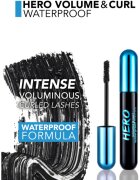 flormar Hero Waterproof mascara rezistent la apă pentru volum culoare Black 10 ml