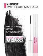 flormar K-Spirit Twist Curl Mascara mascara pentru volum alungire si separarea genelor 7 ml